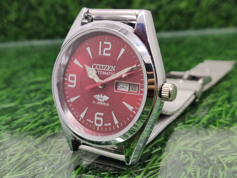 Citizen Automatic 8200 Movement stainless steel Japan Made 21 Jewels Men s Wrist Watch