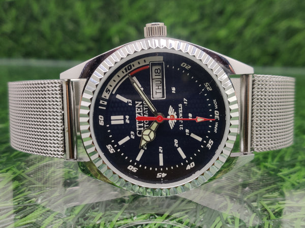 Citizen Automatic 8200 Movement stainless steel Japan Made 21 Jewels Men s Wrist Watch