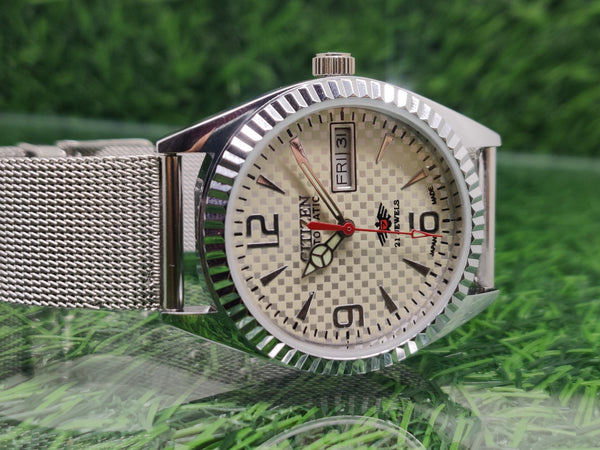 Citizen Automatic 8200 Movement stainless steel Japan Made 21 Jewels Men s Wrist Watch