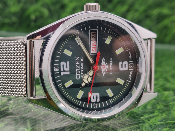 Citizen Automatic 8200 Movement stainless steel Japan Made 21 Jewels Men s Wrist Watch