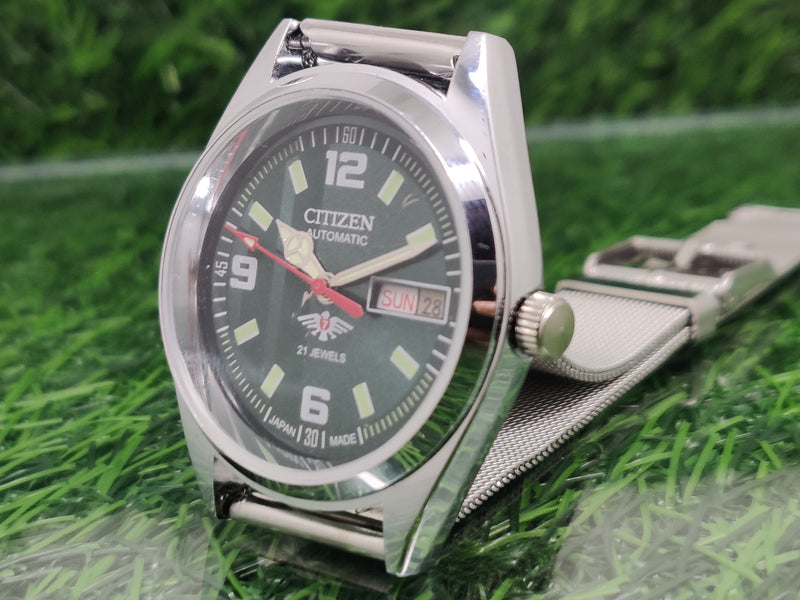 Citizen Automatic 8200 Movement stainless steel Japan Made 21 Jewels Men s Wrist Watch
