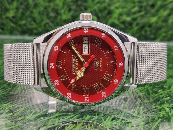 Citizen Automatic 8200 Movement stainless steel Japan Made 21 Jewels Men s Wrist Watch