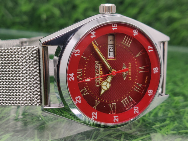 Citizen Automatic 8200 Movement stainless steel Japan Made 21 Jewels Men s Wrist Watch