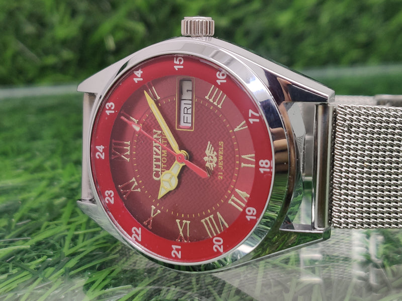 Citizen Automatic 8200 Movement stainless steel Japan Made 21 Jewels Men s Wrist Watch