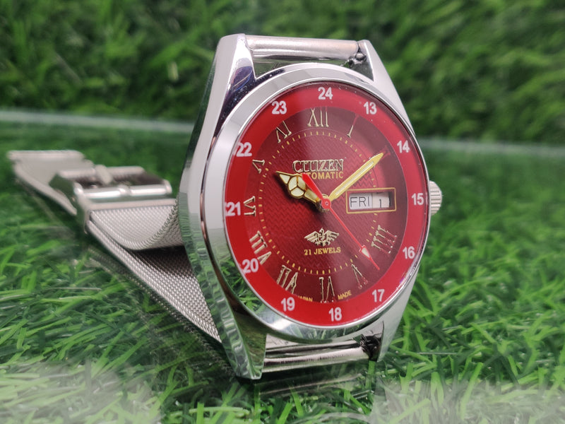 Citizen Automatic 8200 Movement stainless steel Japan Made 21 Jewels Men s Wrist Watch