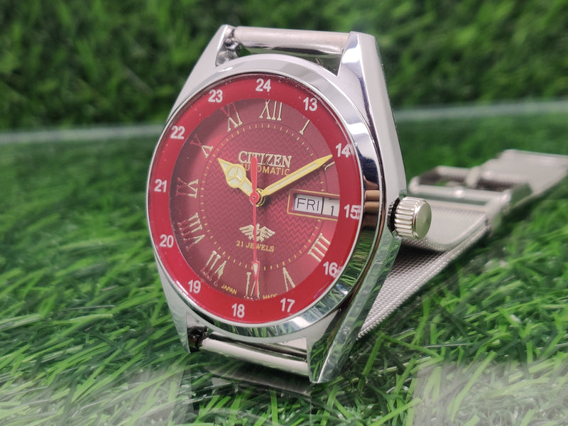 Citizen Automatic 8200 Movement stainless steel Japan Made 21 Jewels Men s Wrist Watch