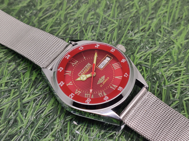 Citizen Automatic 8200 Movement stainless steel Japan Made 21 Jewels Men s Wrist Watch