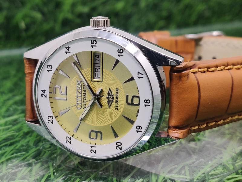 Citizen Automatic 8200 Movement stainless steel Japan Made 21 Jewels Men s Wrist Watch