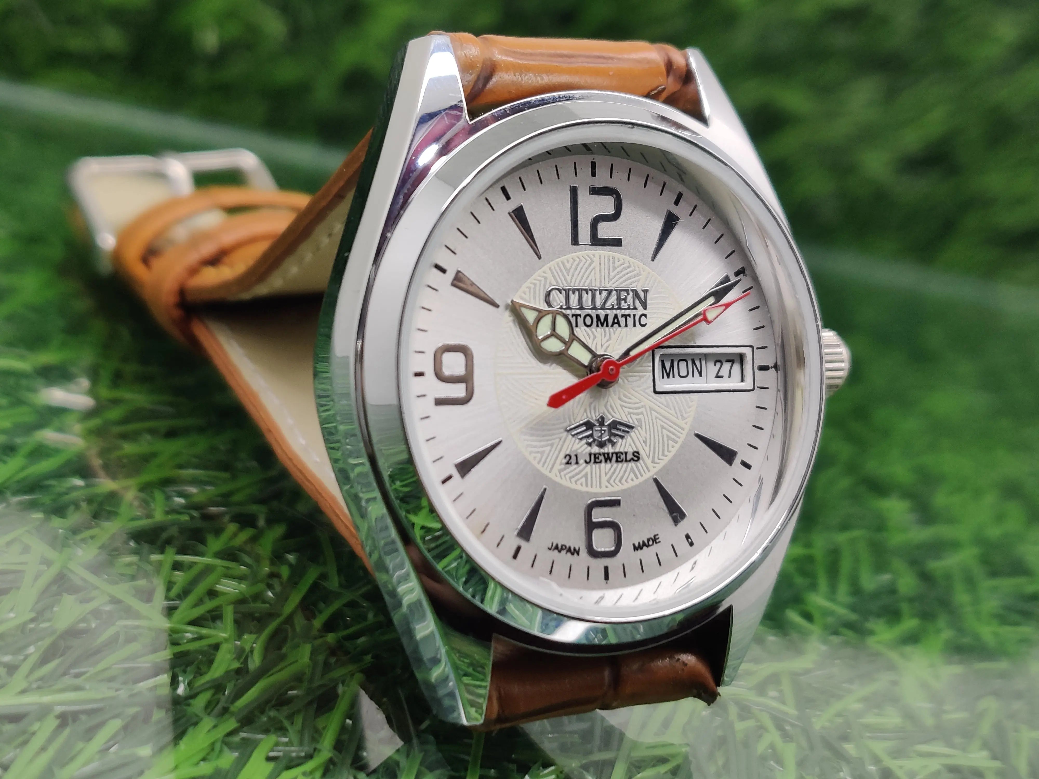 Citizen Automatic 8200 Movement stainless steel Japan Made 21 Jewels Men s Wrist Watch National Watches