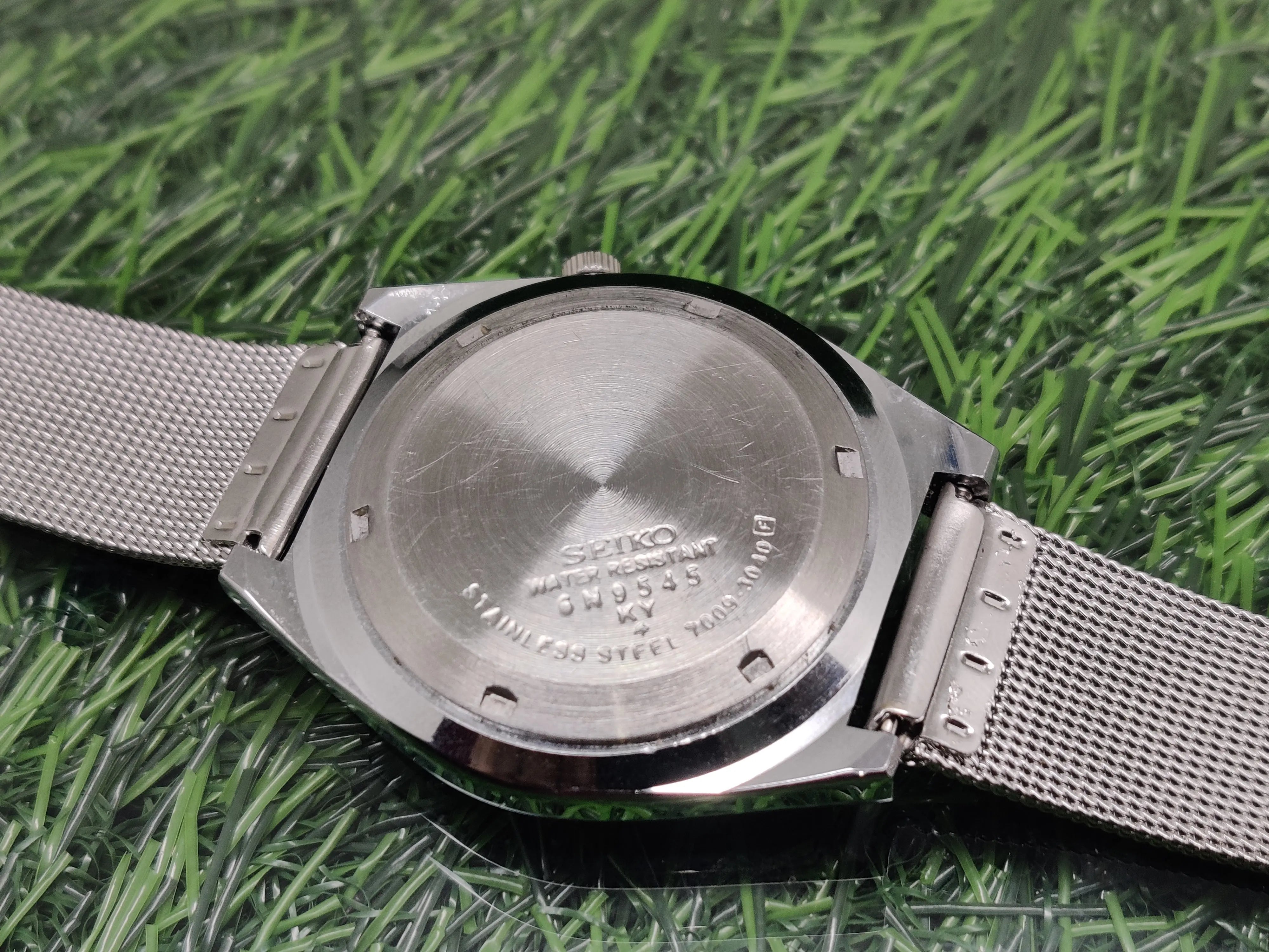 VINTAGE REFURBISHED SEIKO 5 AUTOMATIC JAPAN MENS DAY DATE WATCH - National Watches