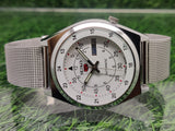 VINTAGE REFURBISHED SEIKO 5 AUTOMATIC JAPAN MENS DAY DATE WATCH