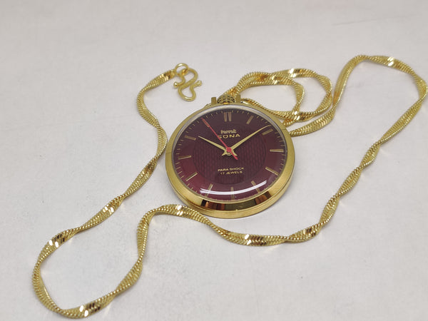 Hmt sona Mechanical Handwinding Movement gold plated Para Jewels Analog Dial Wrist Watch For Men