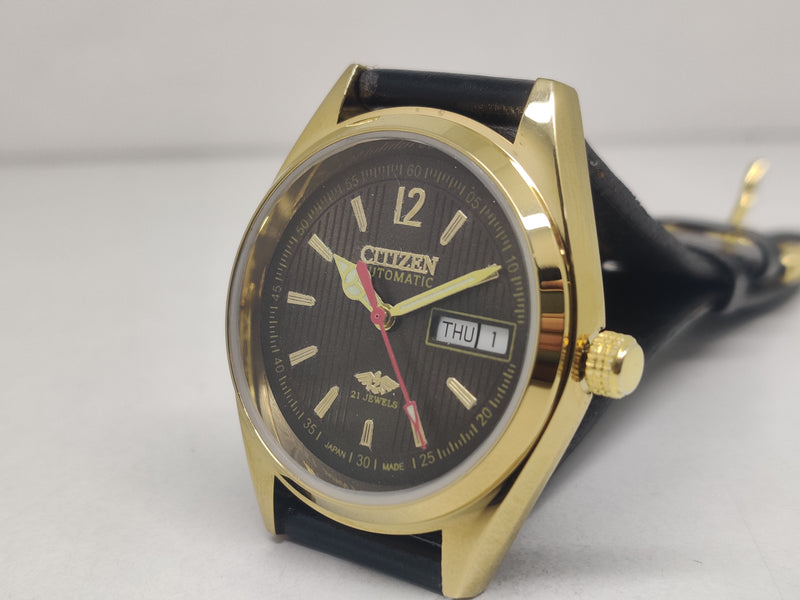 Citizen Automatic 8200 Movement stainless steel Japan Made 21 Jewels Men s Wrist Watch