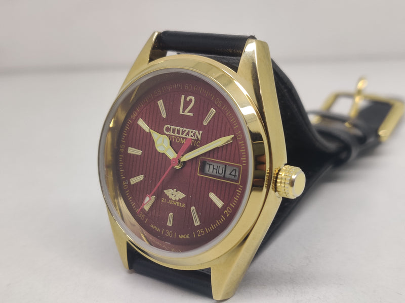 Citizen Automatic 8200 Movement stainless steel Japan Made 21 Jewels Men s Wrist Watch