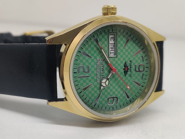 Citizen Automatic 8200 Movement stainless steel Japan Made 21 Jewels Men s Wrist Watch