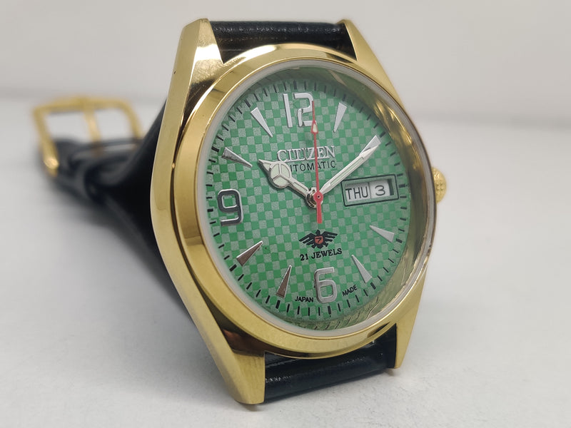 Citizen Automatic 8200 Movement stainless steel Japan Made 21 Jewels Men s Wrist Watch