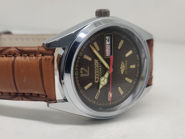 Citizen Automatic 8200 Movement stainless steel Japan Made 21 Jewels Men s Wrist Watch