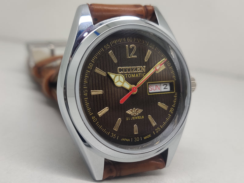 Citizen Automatic 8200 Movement stainless steel Japan Made 21 Jewels Men s Wrist Watch