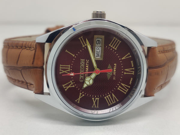 Citizen Automatic 8200 Movement stainless steel Japan Made 21 Jewels Men s Wrist Watch