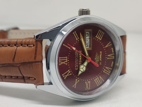 Citizen Automatic 8200 Movement stainless steel Japan Made 21 Jewels Men s Wrist Watch