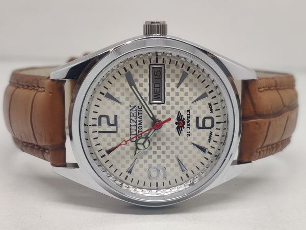 Citizen Automatic 8200 Movement stainless steel Japan Made 21 Jewels Men s Wrist Watch