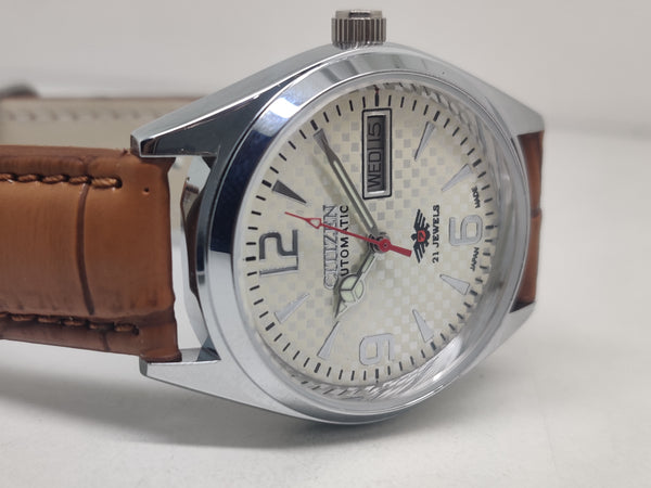 Citizen Automatic 8200 Movement stainless steel Japan Made 21 Jewels Men s Wrist Watch