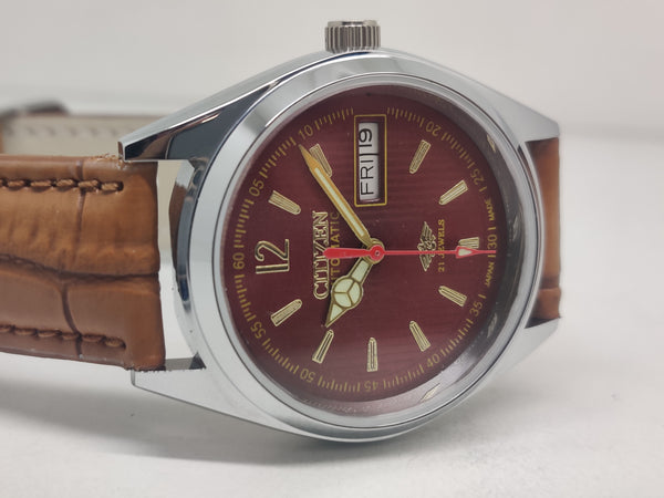 Citizen Automatic 8200 Movement stainless steel Japan Made 21 Jewels Men s Wrist Watch