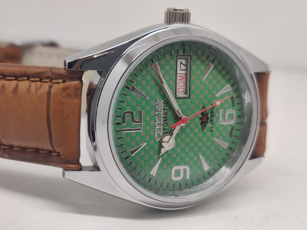 Citizen Automatic 8200 Movement stainless steel Japan Made 21 Jewels Men s Wrist Watch