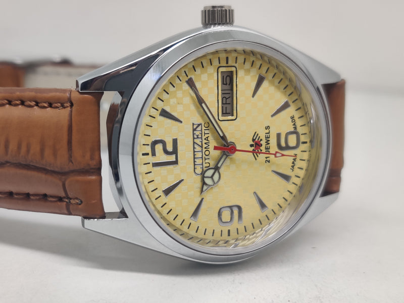 Citizen Automatic 8200 Movement stainless steel Japan Made 21 Jewels Men s Wrist Watch