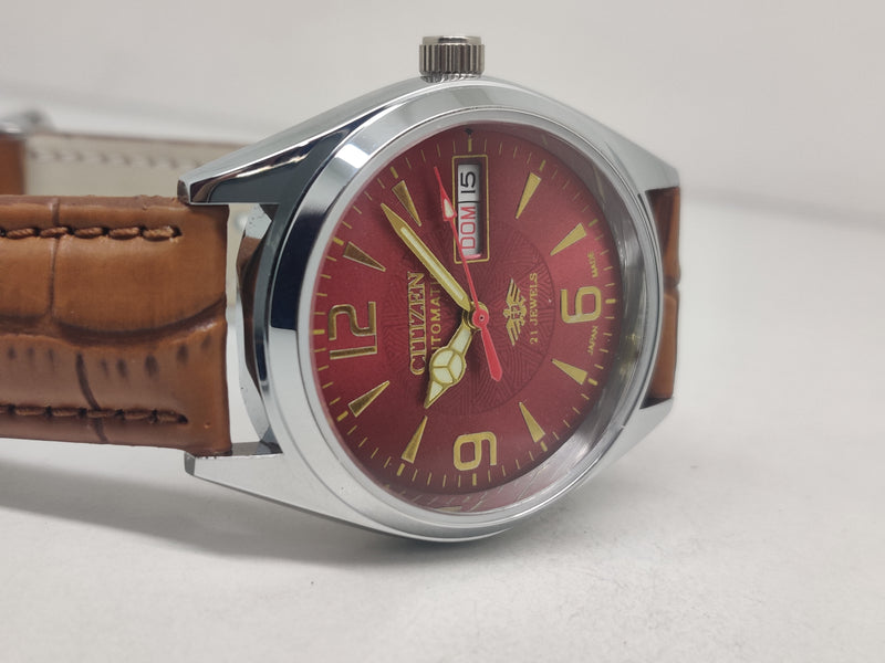 Citizen Automatic 8200 Movement stainless steel Japan Made 21 Jewels Men s Wrist Watch