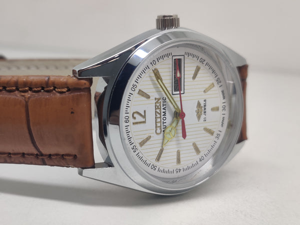 CITIZEN AUTOMATIC 8200 MOVEMENT STAINLESS STEEL JAPAN MADE 21 JEWELS MEN S WRIST WATCH