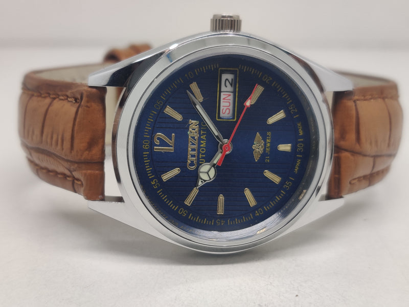 CITIZEN AUTOMATIC 8200 MOVEMENT STAINLESS STEEL JAPAN MADE 21 JEWELS MEN S WRIST WATCH