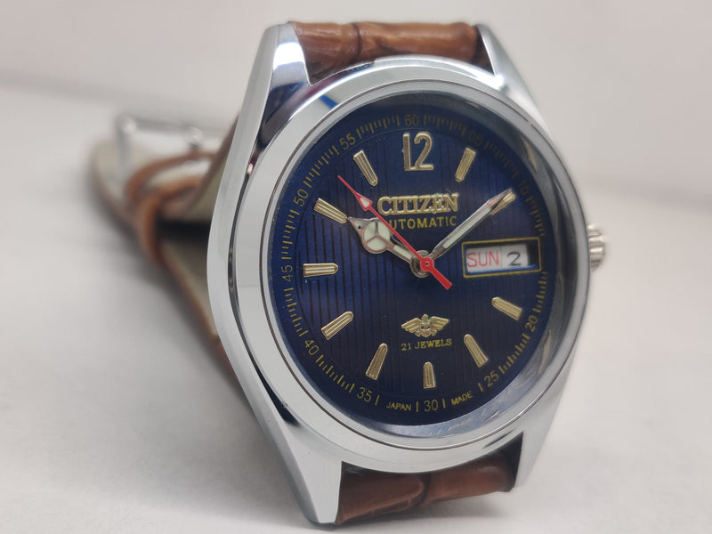 CITIZEN AUTOMATIC 8200 MOVEMENT STAINLESS STEEL JAPAN MADE 21 JEWELS MEN S WRIST WATCH