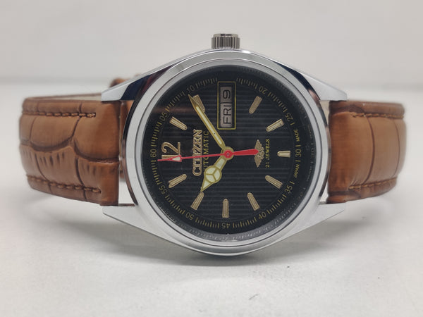 CITIZEN AUTOMATIC 8200 MOVEMENT STAINLESS STEEL JAPAN MADE 21 JEWELS MEN S WRIST WATCH