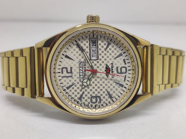 Citizen Automatic 8200 Movement stainless steel Japan Made 21 Jewels Men s Wrist Watch