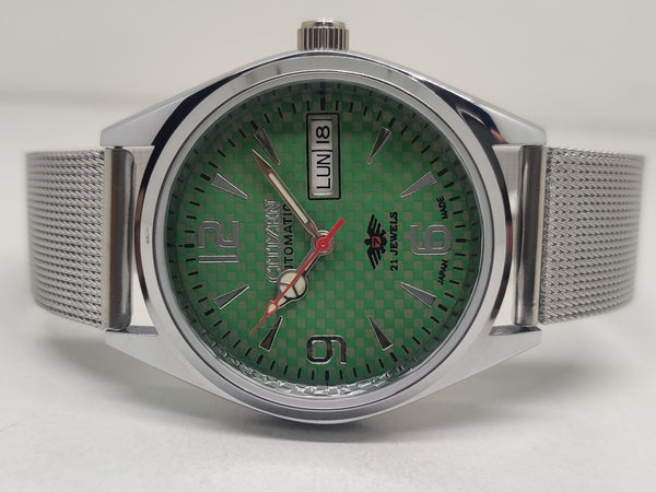 Citizen Automatic 8200 Movement stainless steel Japan Made 21 Jewels Men s Wrist Watch