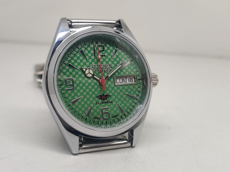 Citizen Automatic 8200 Movement stainless steel Japan Made 21 Jewels Men s Wrist Watch