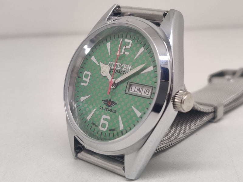 Citizen Automatic 8200 Movement stainless steel Japan Made 21 Jewels Men s Wrist Watch