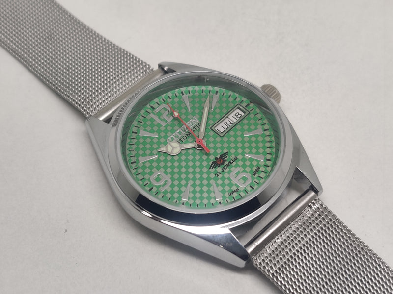 Citizen Automatic 8200 Movement stainless steel Japan Made 21 Jewels Men s Wrist Watch