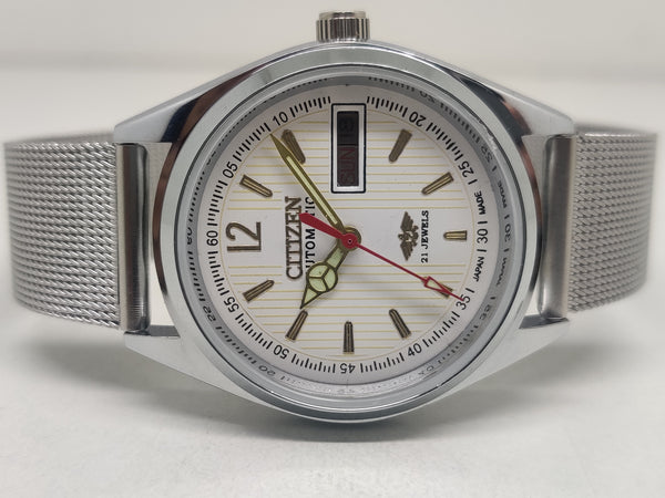 Citizen Automatic 8200 Movement stainless steel Japan Made 21 Jewels Men s Wrist Watch