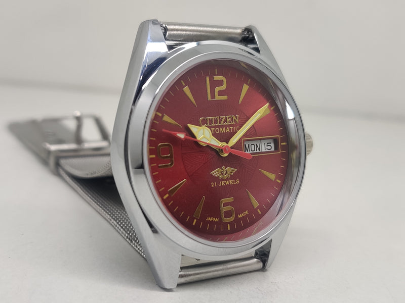 Citizen Automatic 8200 Movement stainless steel Japan Made 21 Jewels Men s Wrist Watch