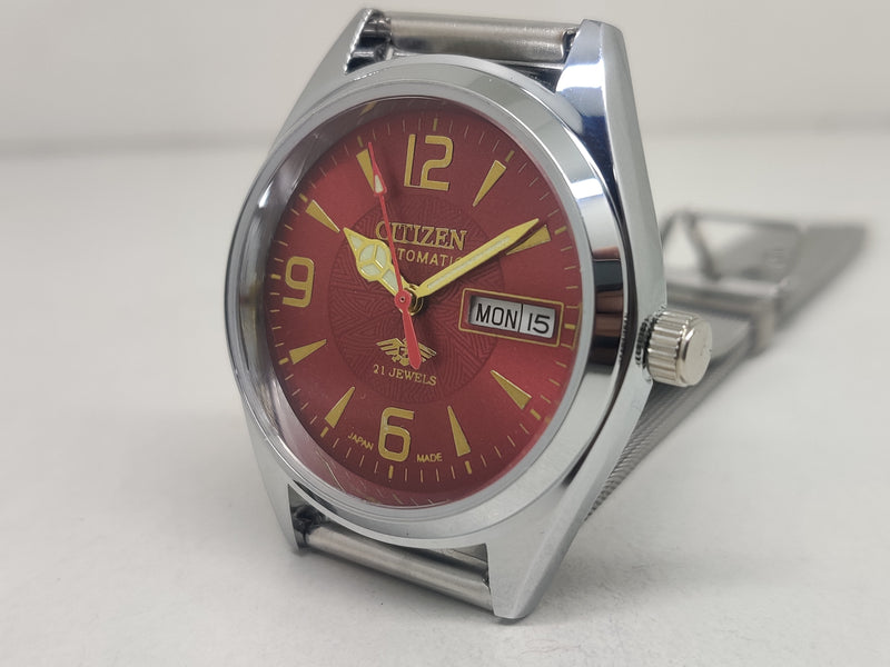 Citizen Automatic 8200 Movement stainless steel Japan Made 21 Jewels Men s Wrist Watch