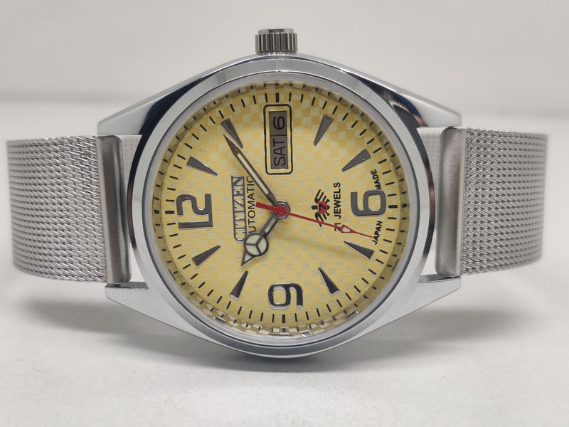 Citizen Automatic 8200 Movement stainless steel Japan Made 21 Jewels Men s Wrist Watch