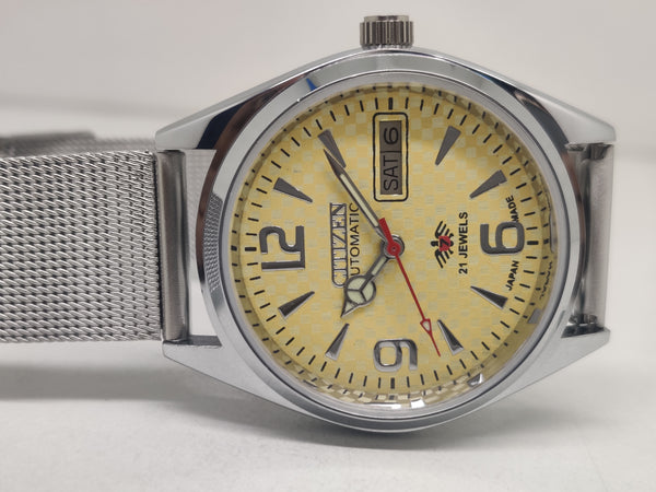 Citizen Automatic 8200 Movement stainless steel Japan Made 21 Jewels Men s Wrist Watch