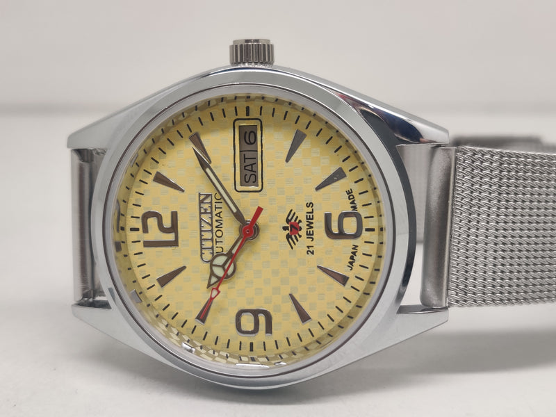 Citizen Automatic 8200 Movement stainless steel Japan Made 21 Jewels Men s Wrist Watch