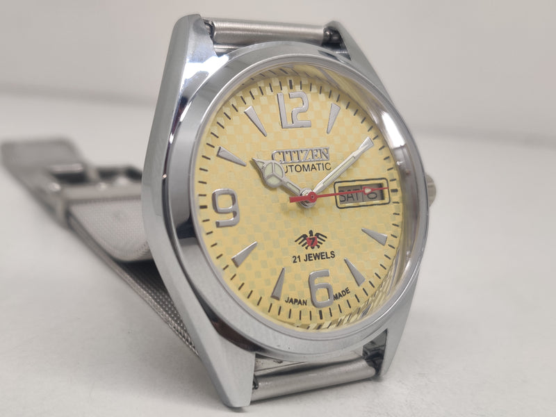 Citizen Automatic 8200 Movement stainless steel Japan Made 21 Jewels Men s Wrist Watch