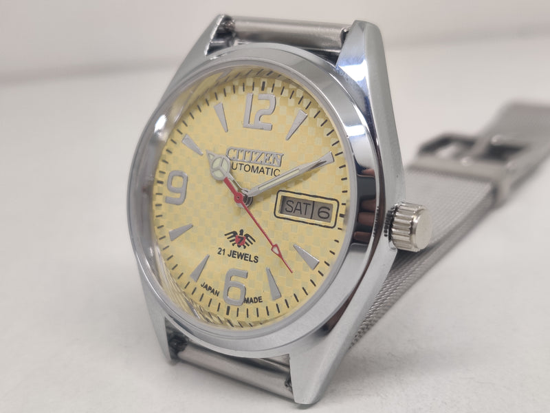 Citizen Automatic 8200 Movement stainless steel Japan Made 21 Jewels Men s Wrist Watch