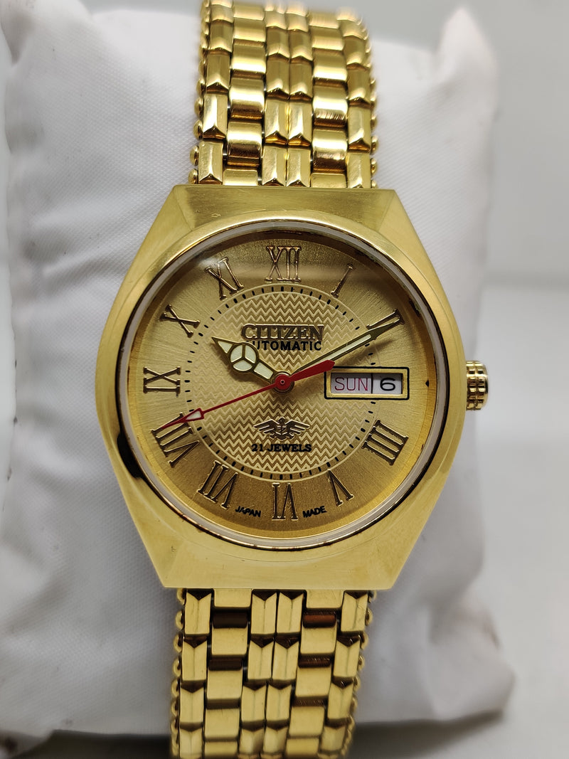 Citizen Automatic 8200 Movement stainless steel Japan Made 21 Jewels Men s Wrist Watch