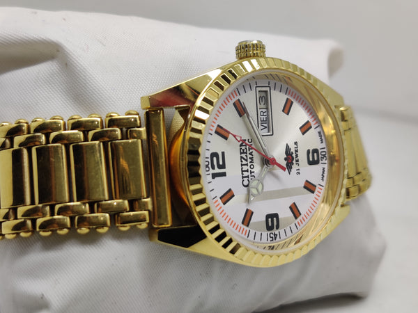 Citizen Automatic 8200 Movement stainless steel Japan Made 21 Jewels Men s Wrist Watch