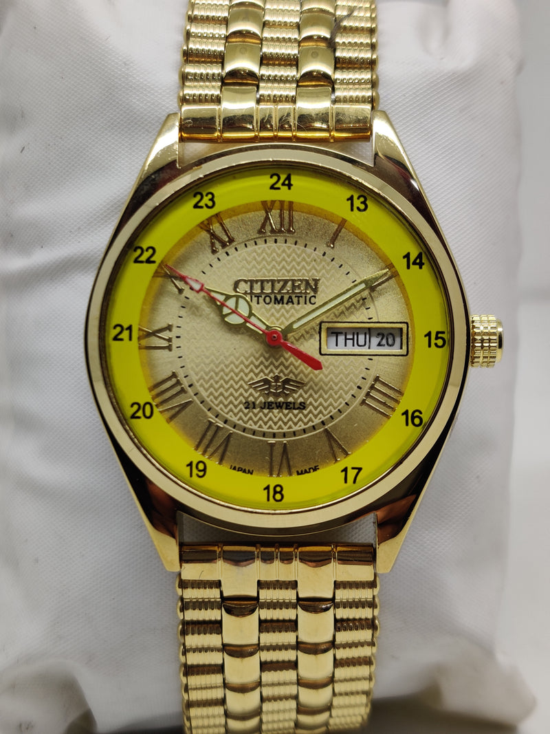 Citizen Automatic 8200 Movement stainless steel Japan Made 21 Jewels Men s Wrist Watch